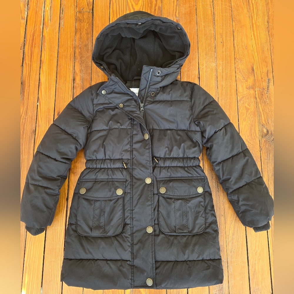 GAP Kids Black Puffer Coat with Hood